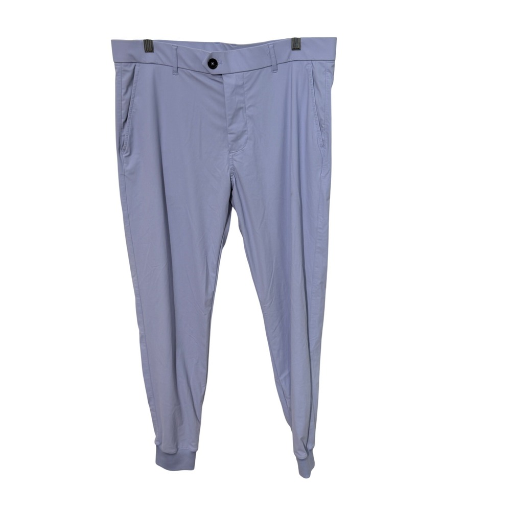 Greyson Jogger Pants Mens 33 Light Blue Performance Golf Stretch Trousers